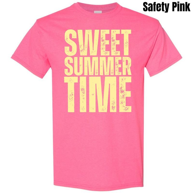 Sweet Summer Time Gildan Short Sleeve T-Shirt 'NLB' Hoodie, Sweatshirt | HypeDripTees.com