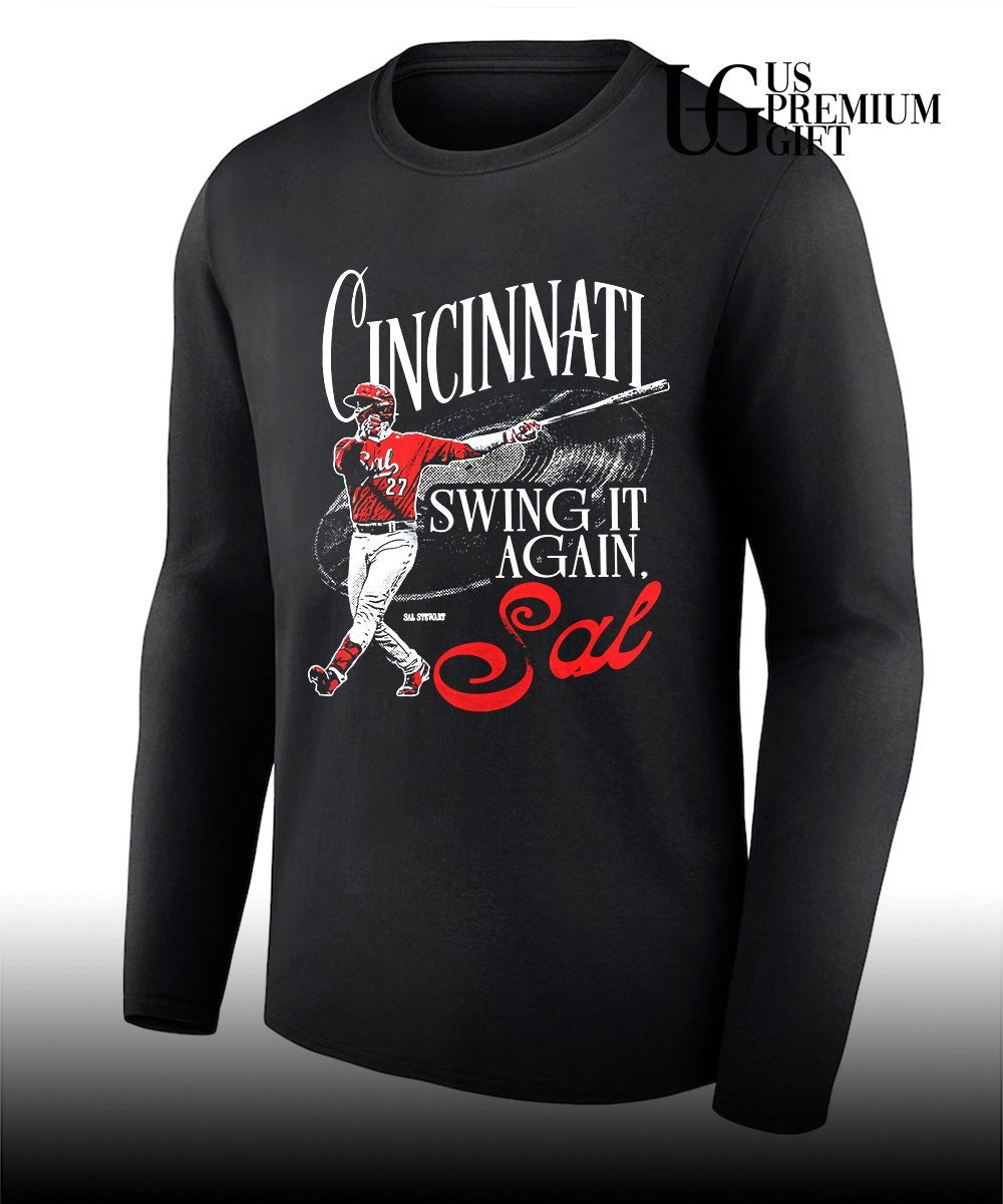 Swing it Again Sal Stewart Cincinnati Reds baseball shirt