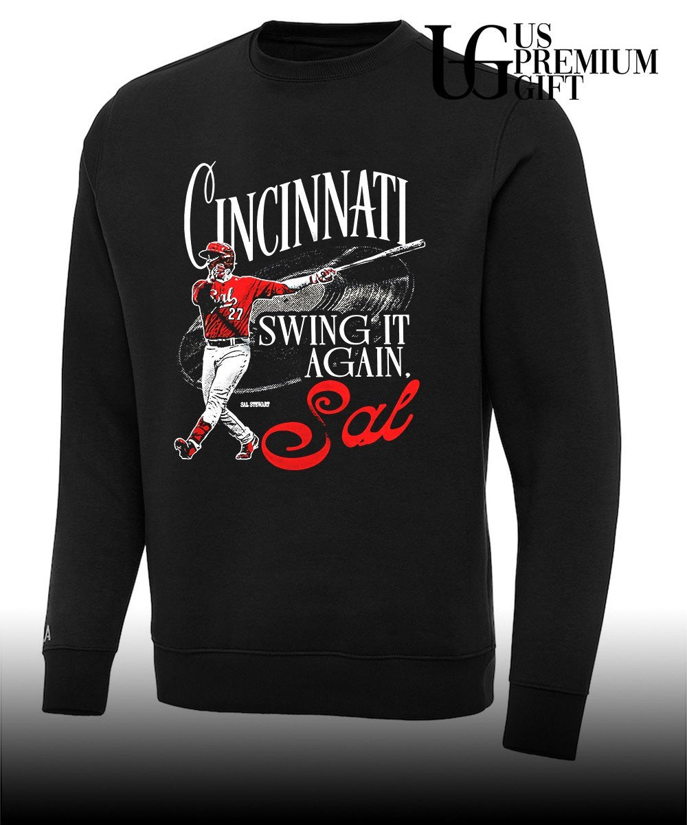 Swing it Again Sal Stewart Cincinnati Reds baseball shirt