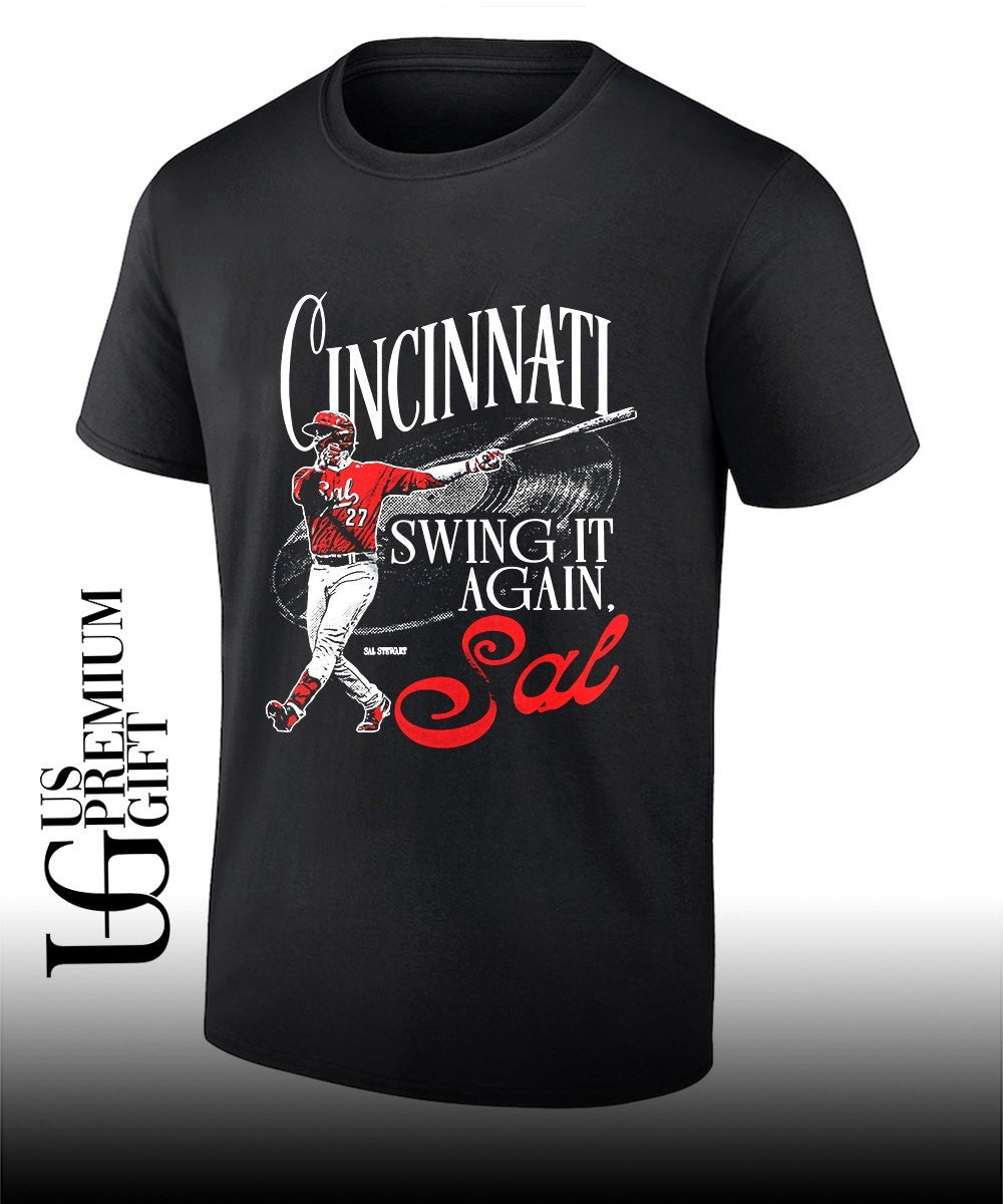 Swing it Again Sal Stewart Cincinnati Reds baseball shirt