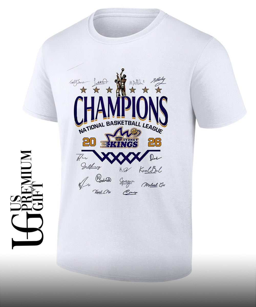 Sydney Kings National Basketball League Champions 2026 signature shirt