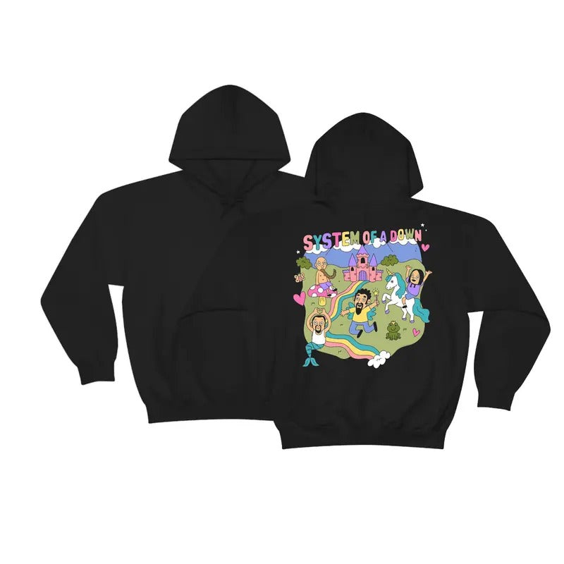 System Of A D0wn Hoodie, Fan Merch, Slpknt 2 Sides Hoodie, Rock Metal Band Hoodie, Unisex Long Sleeve Pullover Hoodie...