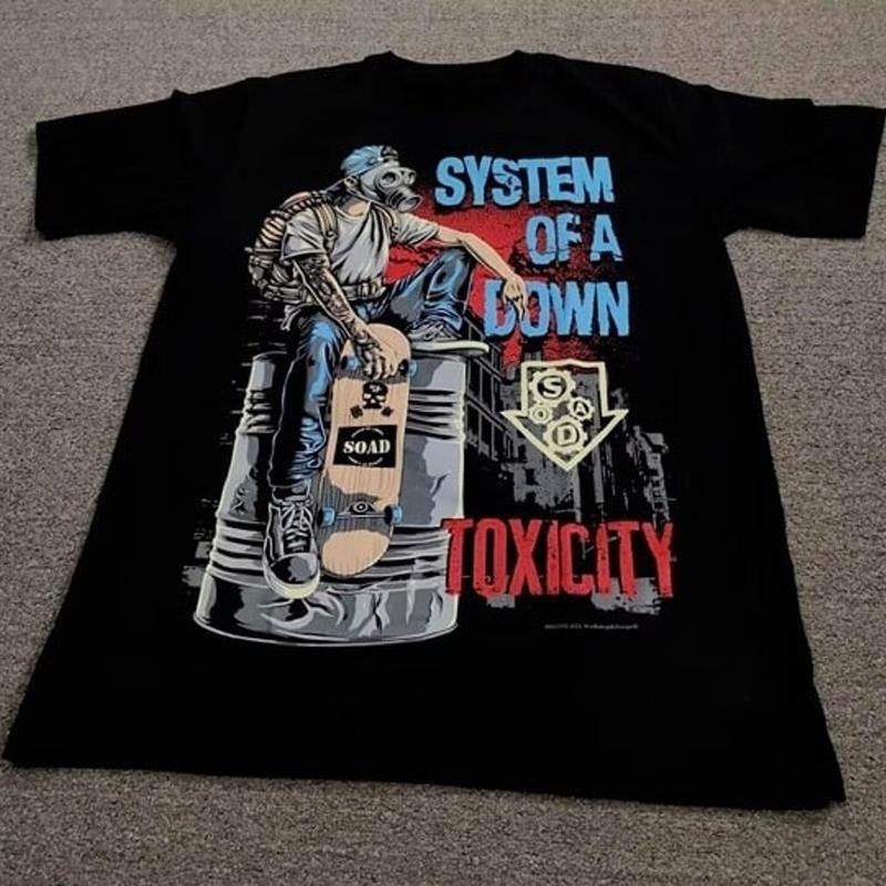 System Of A Down Soad Toxicity Rock Band Black T-shirt Hoodie, Sweatshirt | HypeDripTees.com