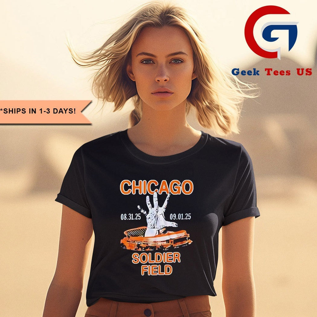 System of a Down 2025 Soldier Field Chicago Stadium hand shirt