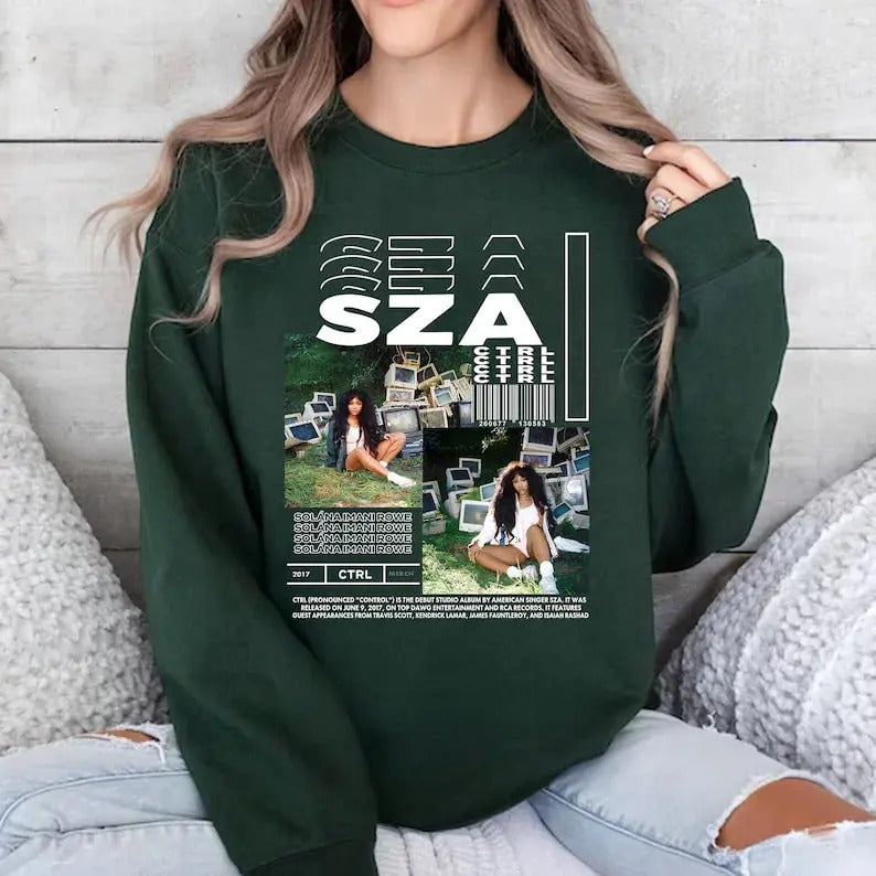 Sza Music Merch Shirt, Sza Sos Album 90s Tee, Sza Tour Rapper Gift Bootleg Inspired Sweatshirt, RnB shirt, Rapper shirt...