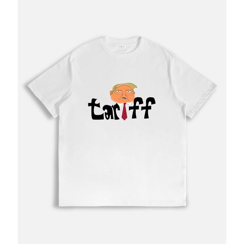 T - Shirt Featuring Cartoons Illustrating the Complexity of Trump's Tariff Regime Hoodie, Sweatshirt | HypeDripTees.com