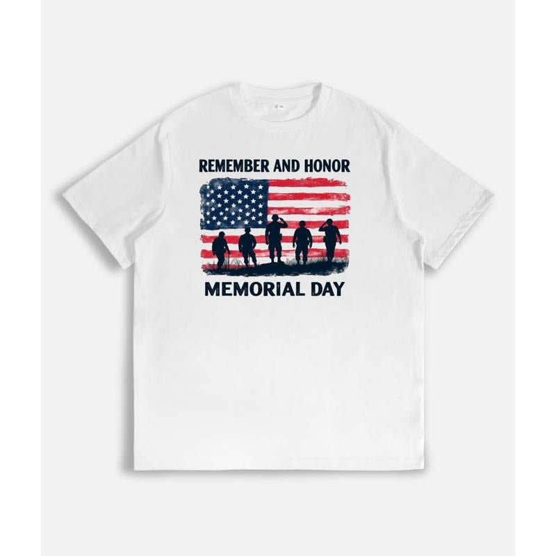 T - Shirt for Memorial Day: Paying Tribute with American Flag and Soldier Silhouettes Hoodie, Sweatshirt | HypeDripTees.com