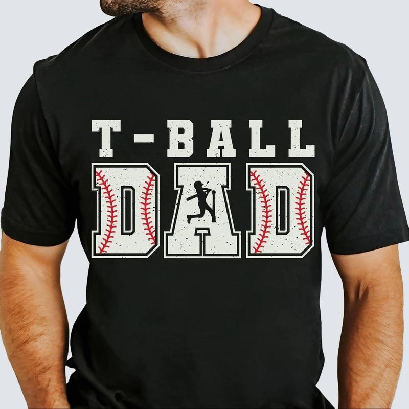 T Ball Dad Shirt Sports Dad Game Day 100% Cotton T-Shirts, Hoodie, Sweatshirt