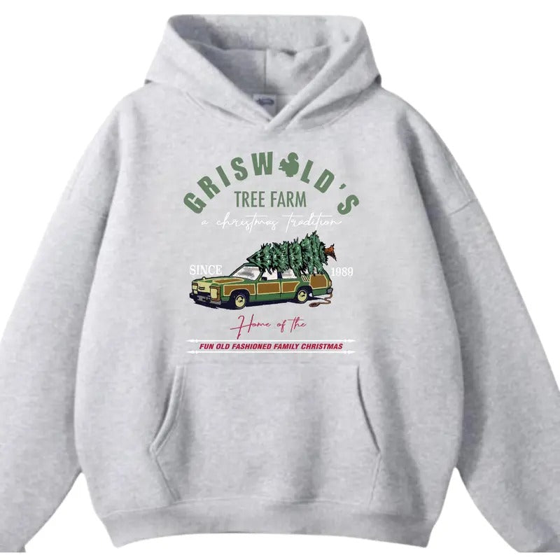 Griswold Tree Farm Hoodie/Sweatshirt/T-Shirt Christmas - Unisex Style 100% Cotton - For Him, For Her | HypeDripTees.com