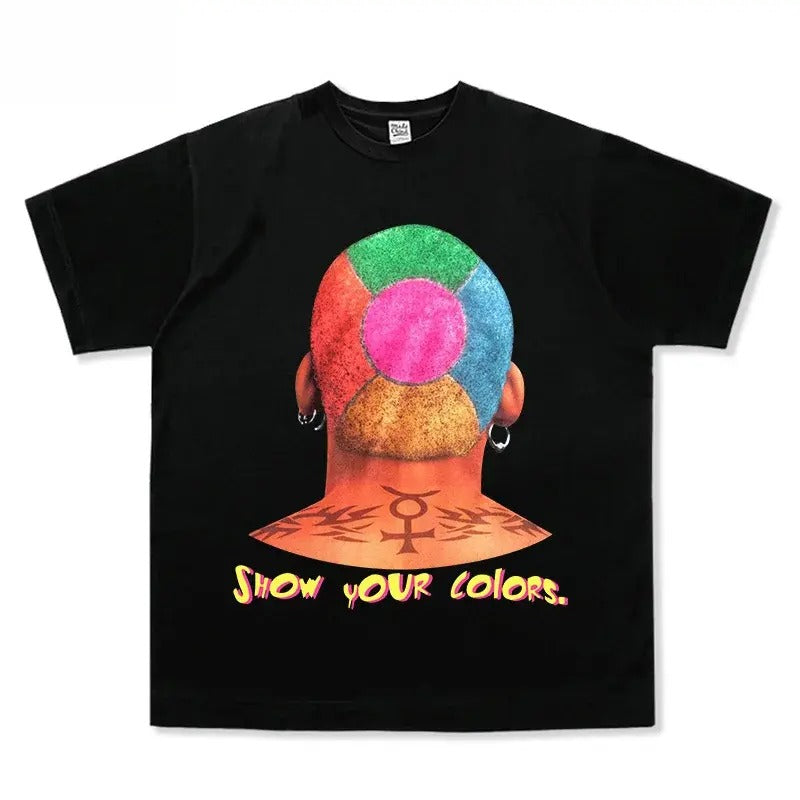 T Shirt Men Hip Hop Streetwear D.ennis Rodman Graphic T Shirt Short Sleeve T Shirt Hoodie, Sweatshirt | HypeDripTees.com