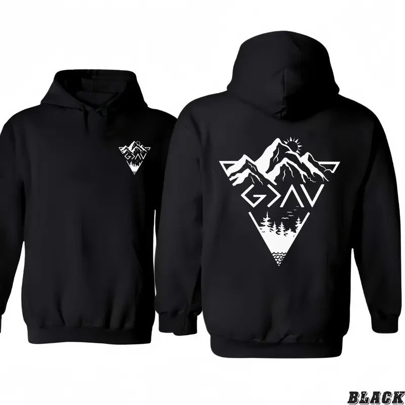 God is Greater Than the Highs and Lows Hoodie/T-Shirts - Bible Jessus Lover Gift, Faith Hoodie/T-Shirts Vintage for Men...