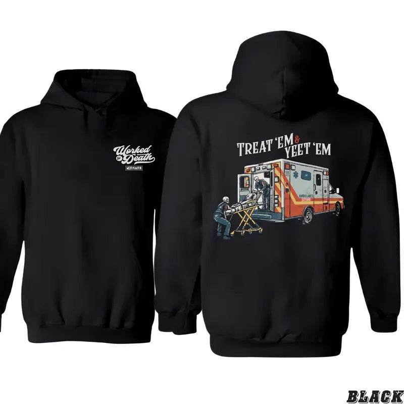 Treat 'Em & Yeet 'Em - Hoodie/T-shirt 2 sided Sweatshirt | HypeDripTees.com