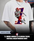 T.J. Moore number 34 Clemson Tigers football breakthrough shirt