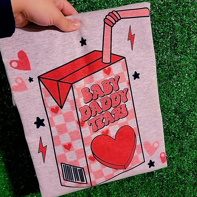 ( TEE SHIRT )Baby Daddy Tears TEE SHIRT - ASH GREY Hoodie, Sweatshirt | HypeDripTees.com