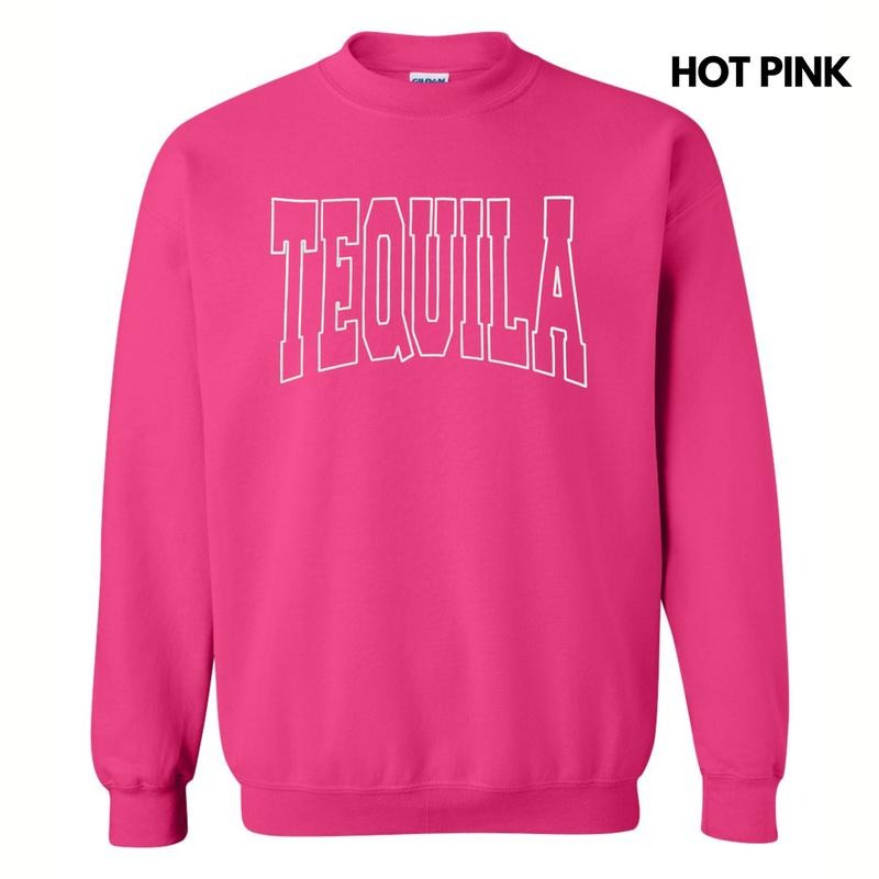 TEQUILA White Puff Sweatshirt T-Shirts, Hoodie | HypeDripTees.com
