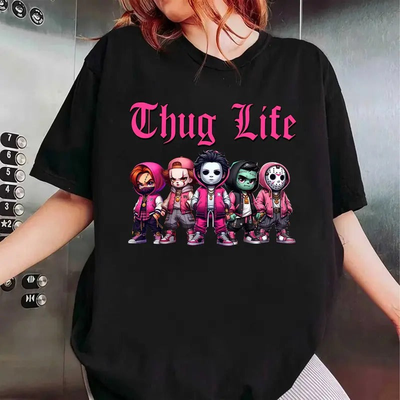 THUGLIFE Shirt, Hallowen Shirt,  Cute Fall Shirt, Spooky Season Hoodie, Sweatshirt | HypeDripTees.com