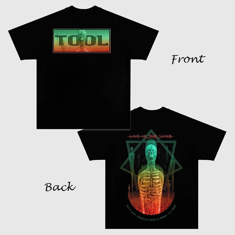 TOOL Band T Shirt Live in the Sand Graphic Tee Vintage Rock Concert Merch for Men Women Hoodie, Sweatshirt | HypeDripTees.com