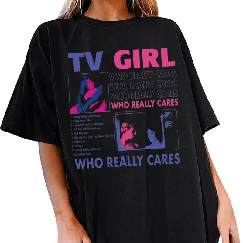TV Giirl Inspired Indie Pop Indie Music Band Short Sleeve Top Womenswear Streetwear Casual T-Shirts, Hoodie, Sweatshirt