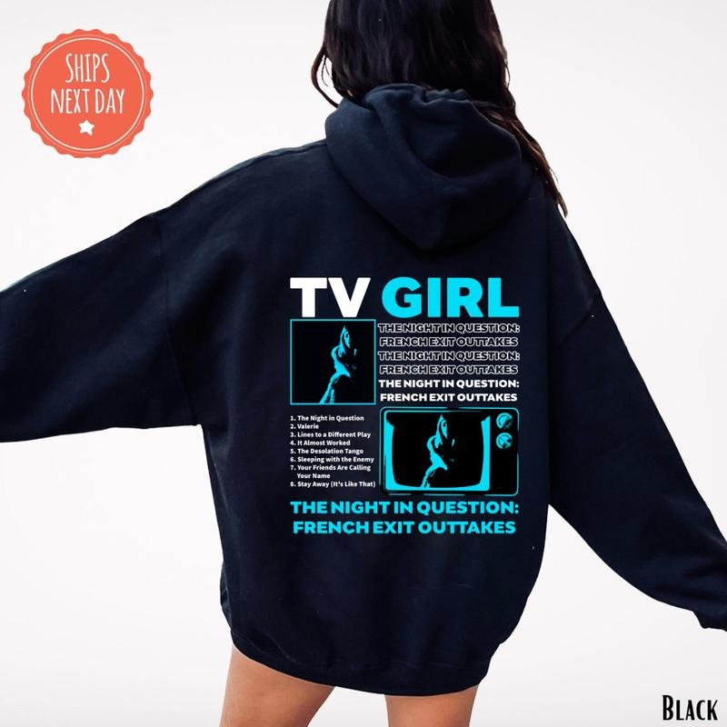 TV Girl Shirt, TV Girl The night in question: french exit outtakes Sweatshirt, TVGirl Artist Hoodie, Music Shirts,...