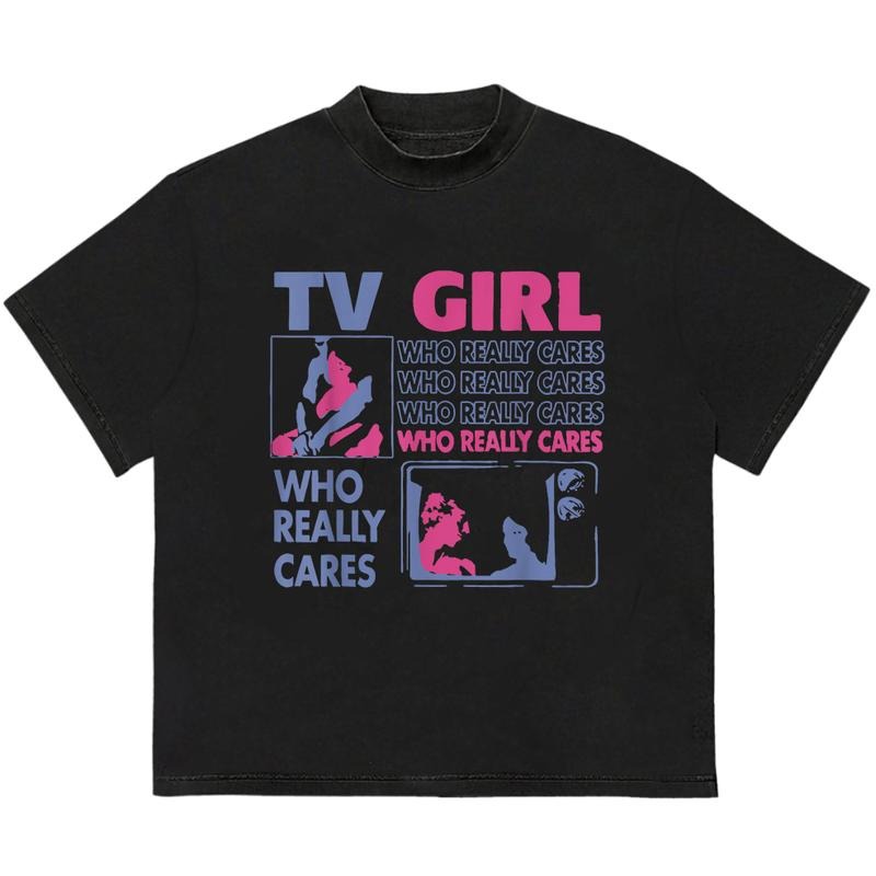 TV Girls T-Shirt HipHop Graphic Everyday Graphic Tee Bold T-Shirt for Night Out Vibes Hoodie, Sweatshirt | HypeDripTees.com