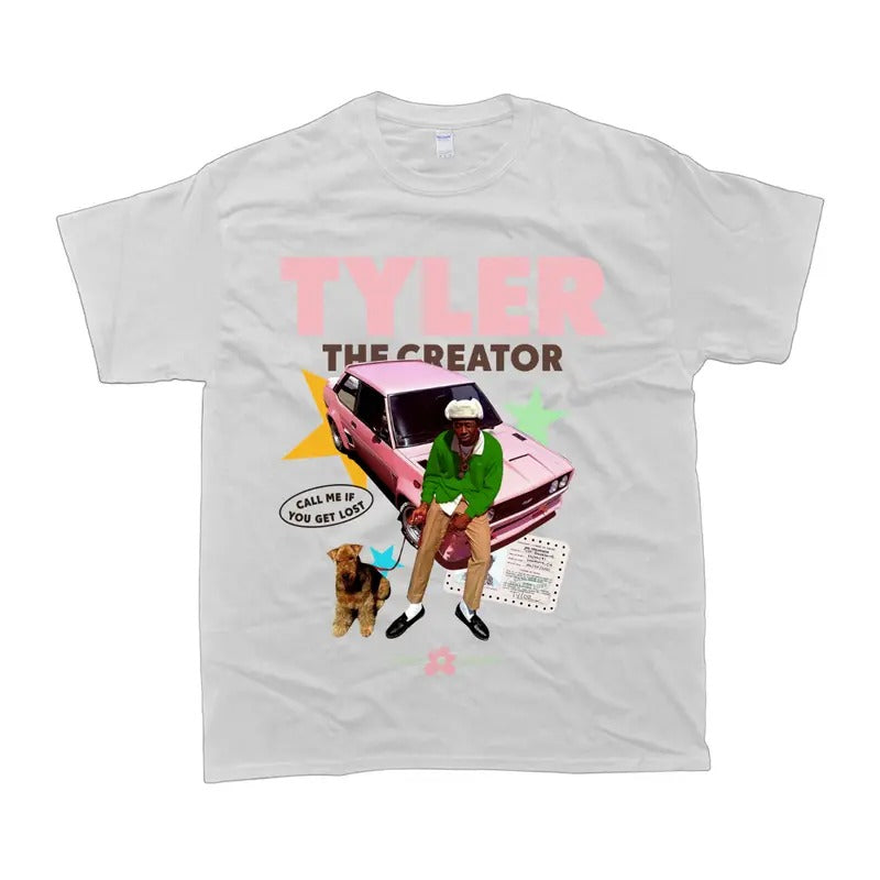 TYLER The Creator T-Shirt Call Me If You Get Lost Tshirt For Men For Women Graphic Tee Hoodie, Sweatshirt | HypeDripTees.com
