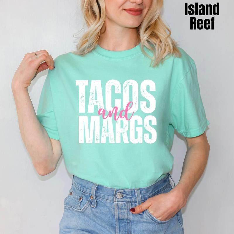 Tacos & Margs White Comfort Colors T-Shirt 'NLB' Hoodie, Sweatshirt | HypeDripTees.com