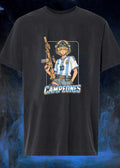 Tactical Argentina Soccer Soldier Campeones 10 AFA T-Shirt