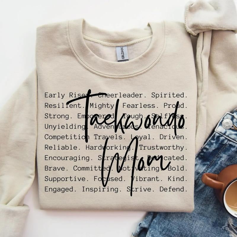 Taekwondo Mom DTF Transfers - THIS IS NOT A SHIRT Hoodie, Sweatshirt | HypeDripTees.com