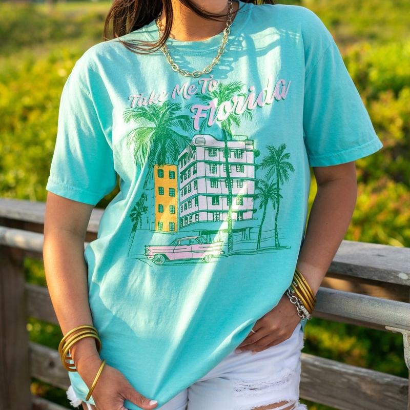 'Take Me To Florida' Retro T-Shirt Hoodie, Sweatshirt | HypeDripTees.com