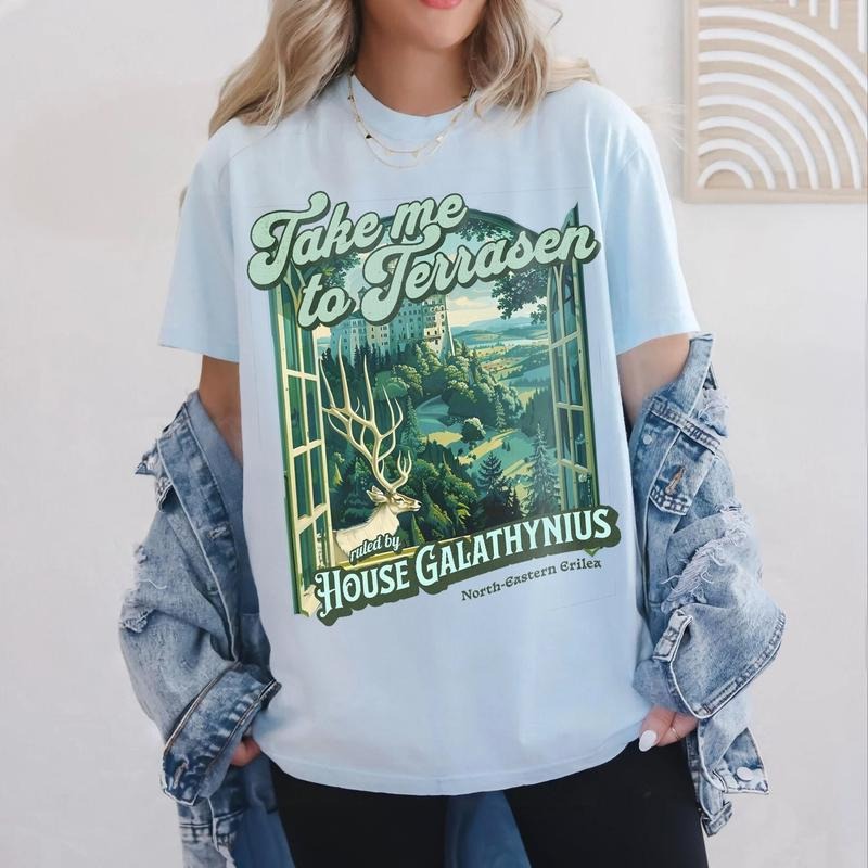 Take Me To Terrasen Shirt | Throne Of Glass Aelin Galathynius Fireheart shirt Hoodie, Sweatshirt | HypeDripTees.com