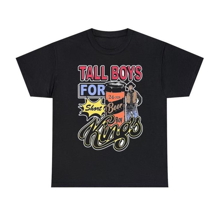 Tall Boys for Short Kings Unisex Heavy Cotton T-Shirt Menswear Top Hoodie, Sweatshirt | HypeDripTees.com