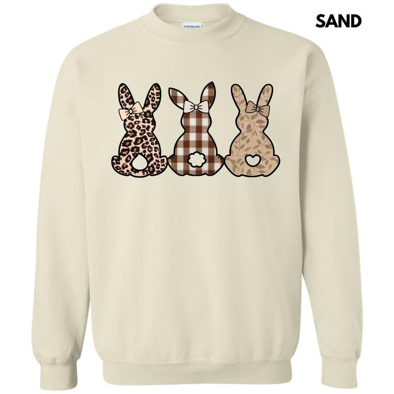 Taupe Pattern Bunnies Sweatshirt 'NLB' T-Shirts, Hoodie | HypeDripTees.com