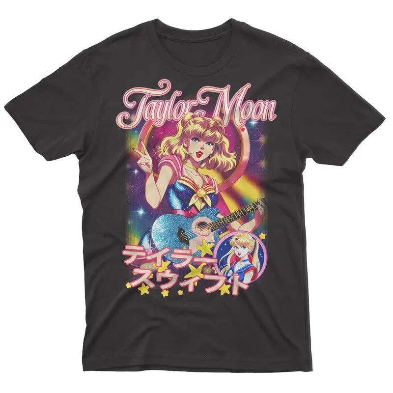 Taylor Moon Anime Graphic Cartoon T Shirt, Taylor Anime Shirt, Gift for Women and Men Hoodie, Sweatshirt | HypeDripTees.com