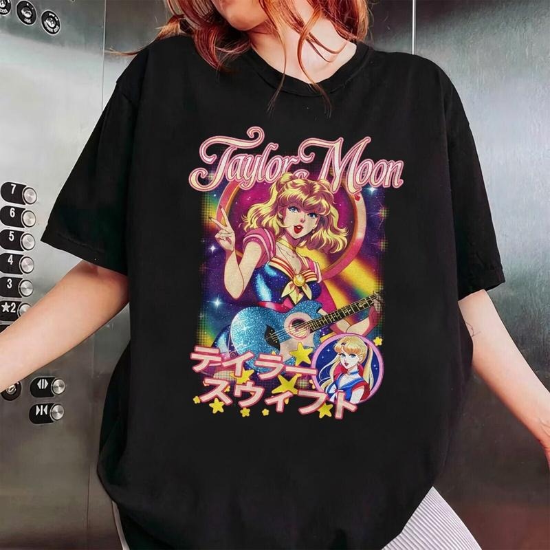 Taylorr Moon Shirt Anime Graphic Cartoon Shirt Sailormoon All Size Colors Hoodie, Sweatshirt | HypeDripTees.com