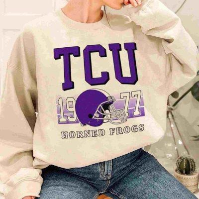 Tcu Horned Frogs Retro Helmet University College NCAA Football T-Shirt Unisex Sweatshirt Hoodie | HypeDripTees.com