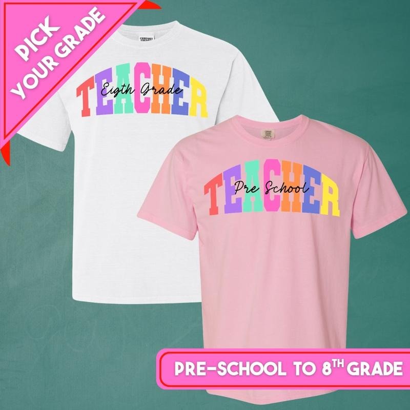 'Teacher Block' T-Shirt - Pick Your Grade! Hoodie, Sweatshirt | HypeDripTees.com