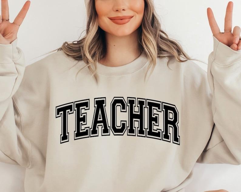 Teacher Shirt, Teacher Varsity Shirt, Teacher Appreciation Shirt, Teacher Life Hoodie, Sweatshirt | HypeDripTees.com
