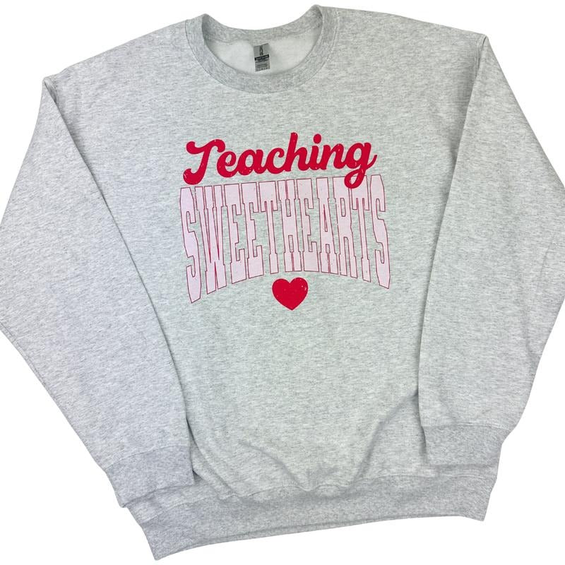 Teaching Sweethearts Gildan Sweatshirt -- ASH GREY T-Shirts, Hoodie | HypeDripTees.com