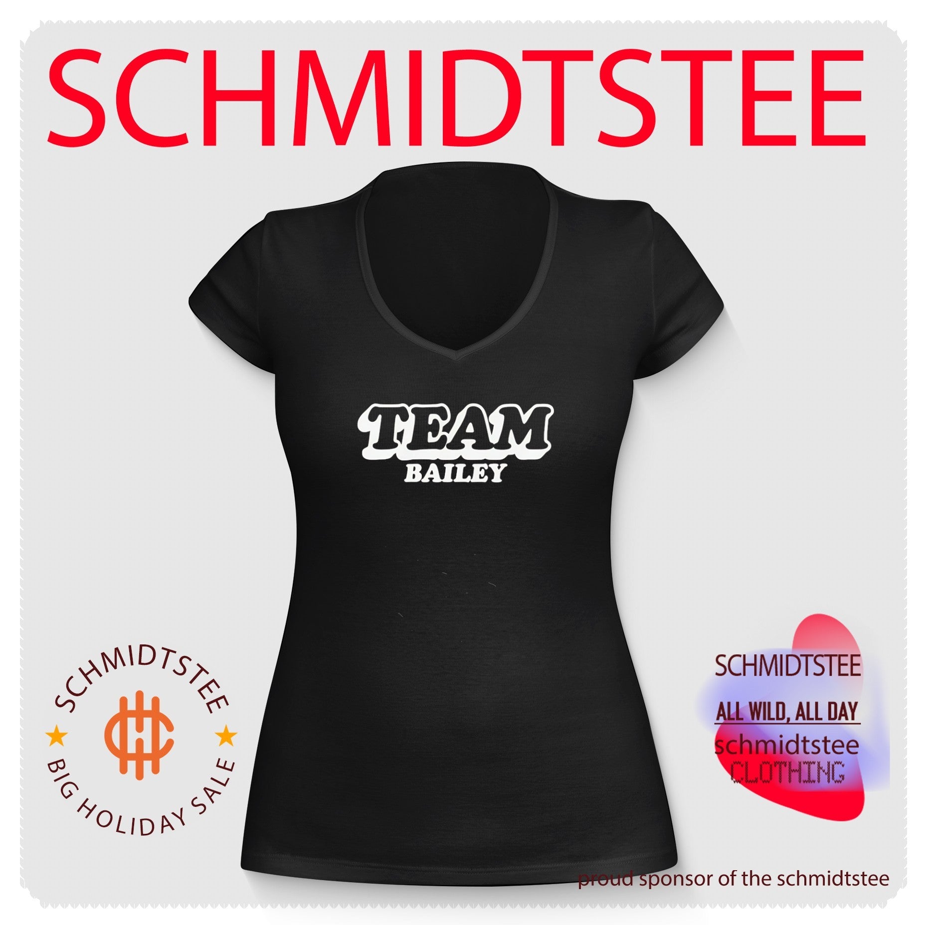 Team Bailey Custom Name Family Reunion Group Event shirt