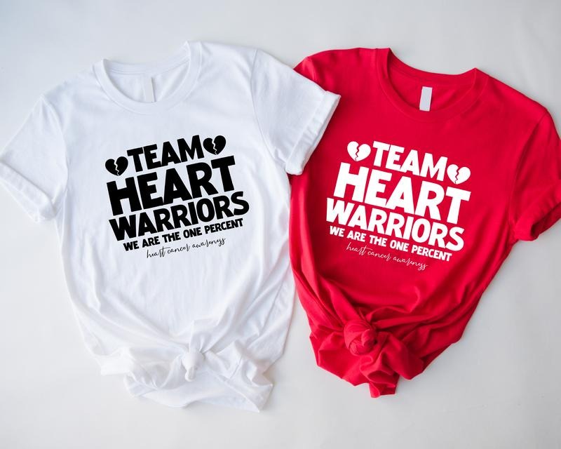 Team Heart Warriors Shirt, We Are The One Percent T-shirt, Heart Disease Awareness Tee, Matching Warriors Tee, Unisex...