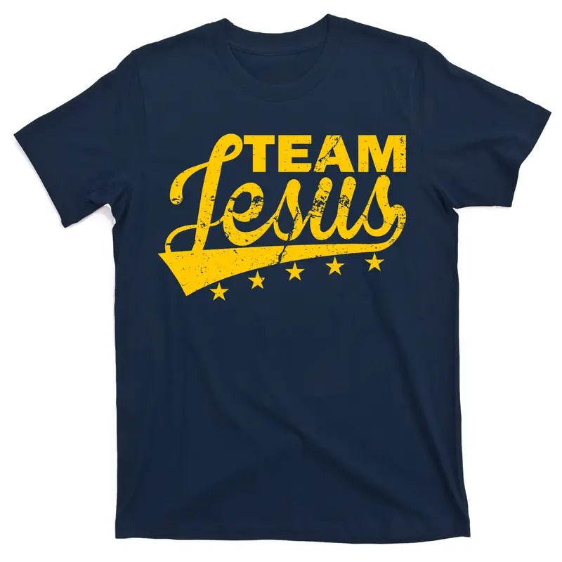 Team Jesus Vintage Christian T-Shirt Menswear Top Hoodie, Sweatshirt | HypeDripTees.com
