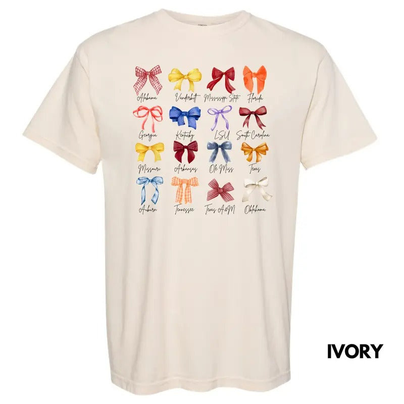 Team Of Bows Collage Comfort Colors T-Shirt 'NLB' Hoodie, Sweatshirt | HypeDripTees.com