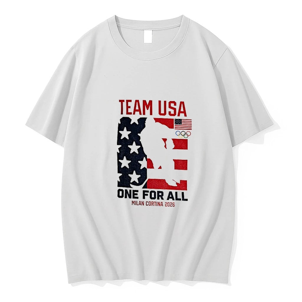 Team Usa One For All Milan Cortina 2026 Tshirts Sweater Hoodie, Sweatshirt | HypeDripTees.com