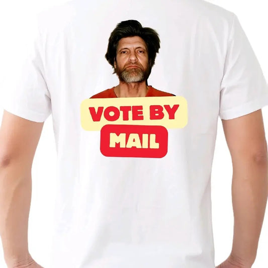 Ted- No ID: Vote by Mail T-Shirt, cotton Menswear Top Sport t shirt