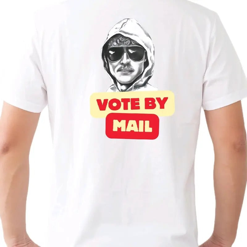Ted Sketch-Vote By Mail: No ID T-Shirt, Cotton Menswear Top, Casual t shirt Hoodie, Sweatshirt | HypeDripTees.com