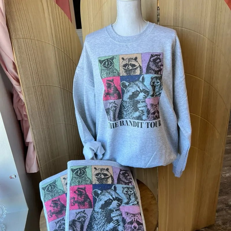 The Bandit Tour Sweatshirt or Tee - Unisex Sweatshirt / Tee - Trash Panda Sweatshirt or Tee Hoodie | HypeDripTees.com