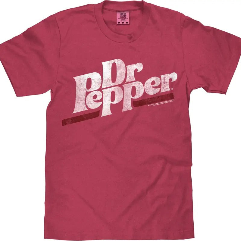 Tee Luv x Comfort Colors Distressed Dr Pepper Logo T-Shirt - Brick Red Hoodie, Sweatshirt | HypeDripTees.com