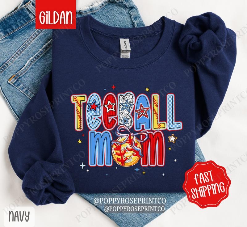 Tee-ball Mom Sweatshirt, Tee-ball Mom Sweatshirt, Tee-ball Women's Pullover Hoodie | HypeDripTees.com