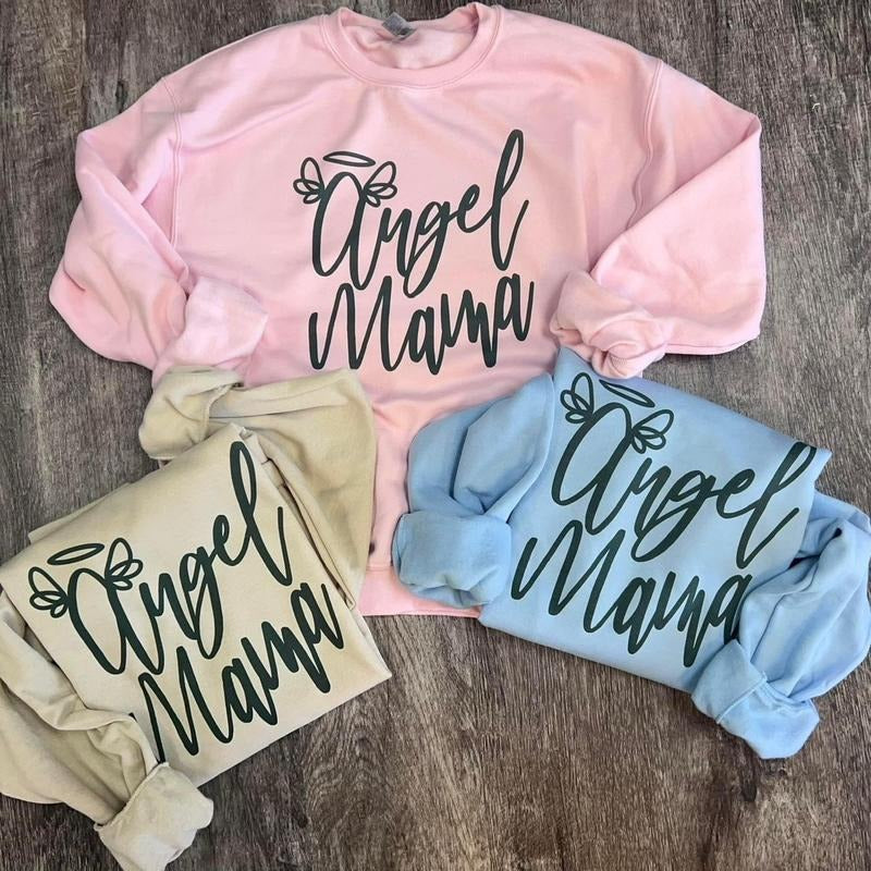 Angel Mama Sweatshirt/Tee Hoodie | HypeDripTees.com