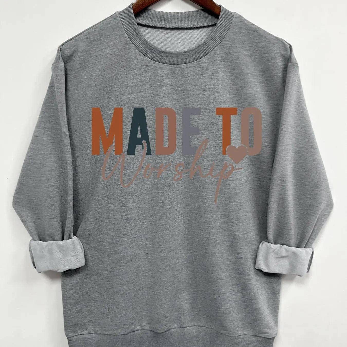 Teen Girl's Letter Print Crew Neck Sweatshirt, Casual Long Sleeve Pullover for Daily Wear, Fashion Cozy Top for...